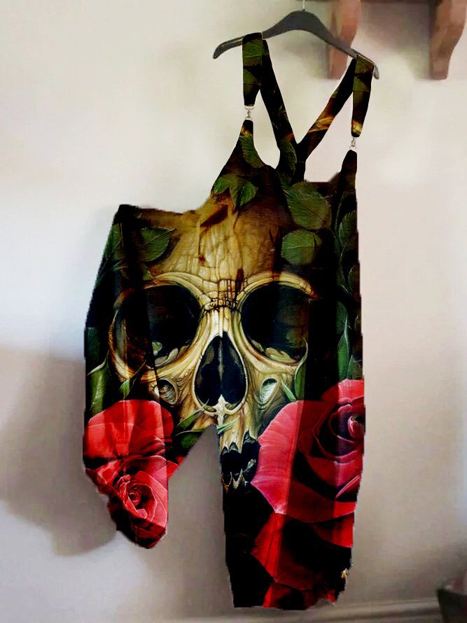 Skeleton Rose Jumpsuit-B