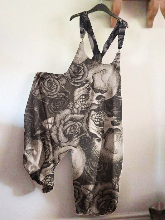 Grey Skull Jumpsuit-C